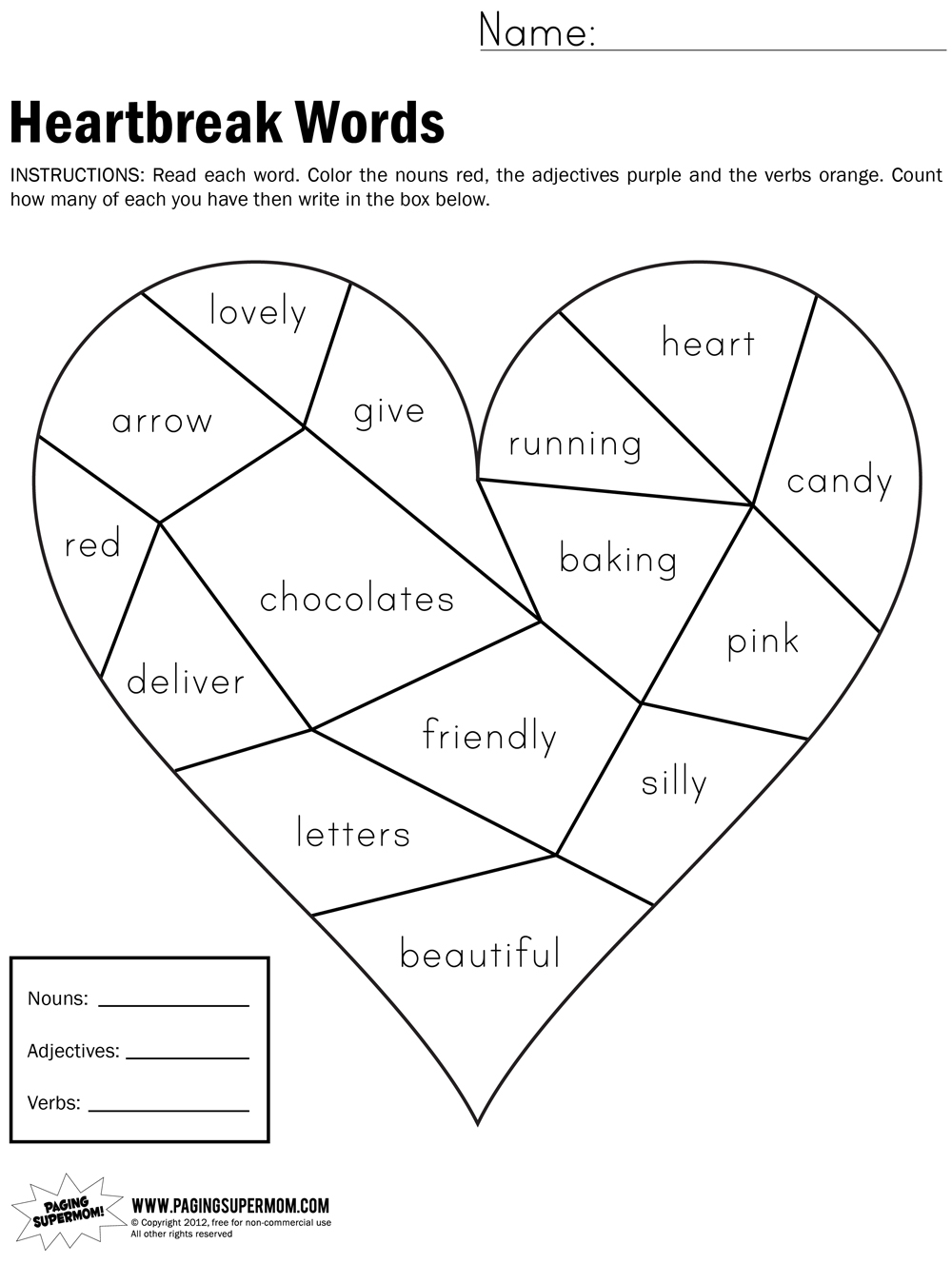 Free Printable First Grade Worksheets Image