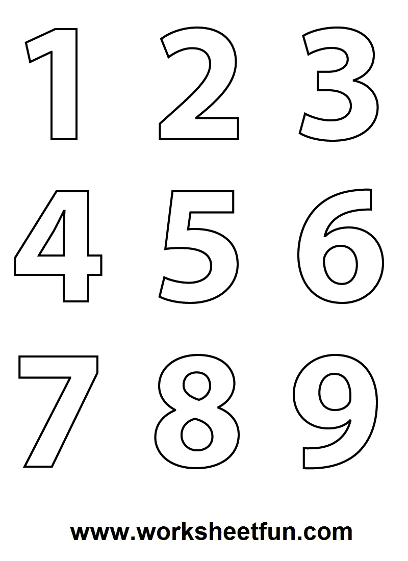 Preschool Number Worksheets 1 10