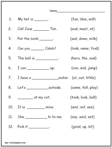 Printable First Grade Reading Comprehension Worksheets Image