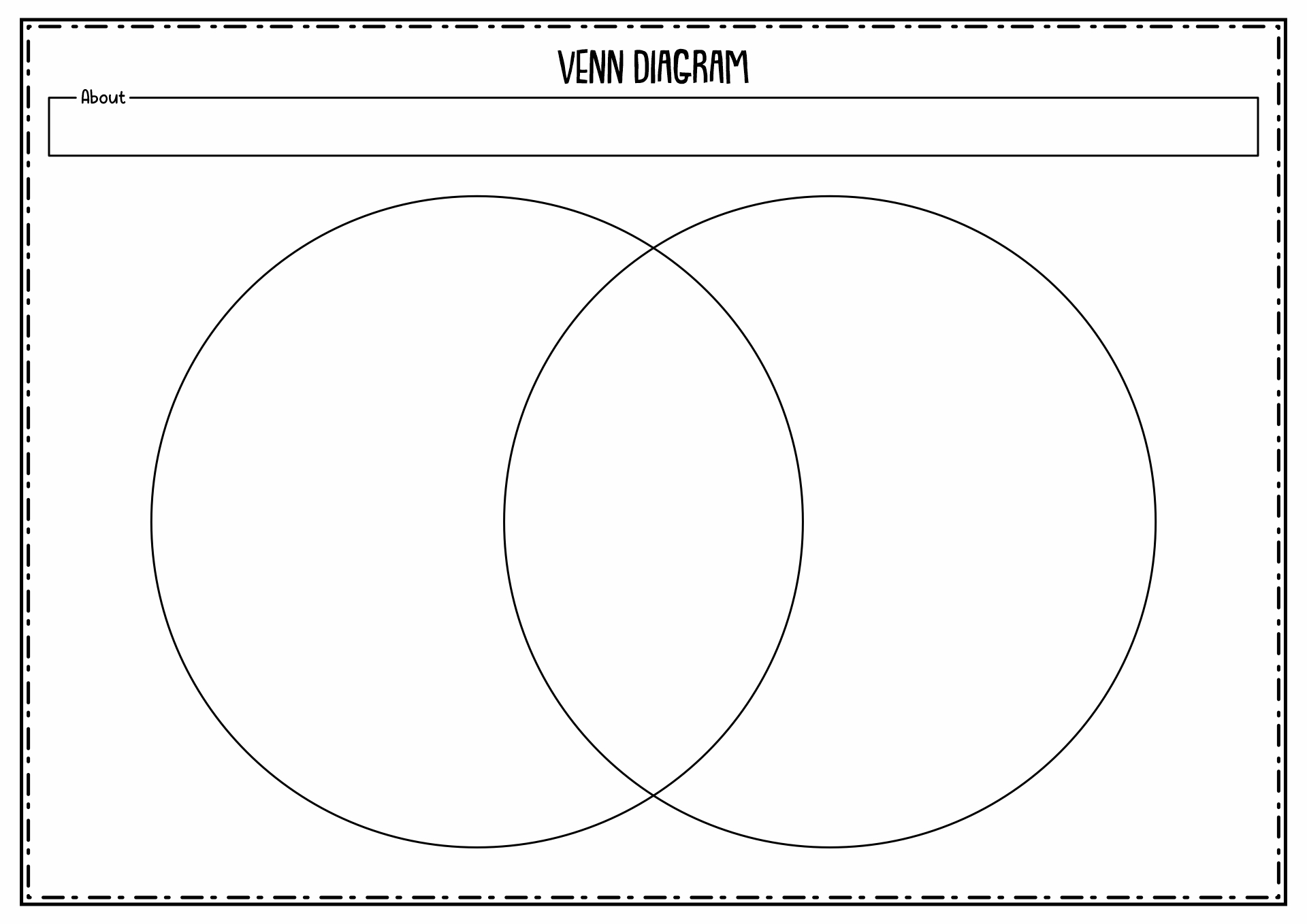 Printable Venn Diagram Template