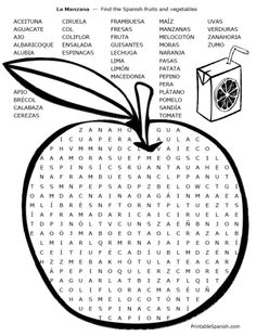 Spanish Word Search Puzzles Printable Image