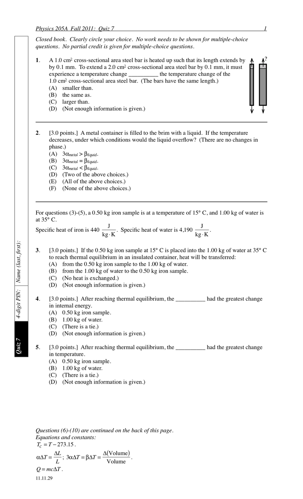 Temperature and Heat Worksheet Answers Image