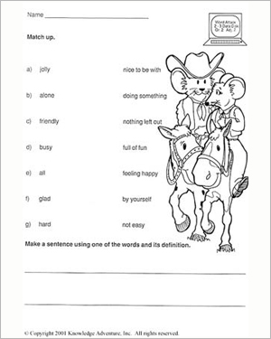 2 Grade English Worksheets
