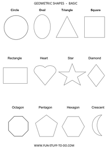 2D Shapes Worksheets Image
