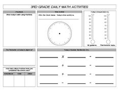 3rd Grade Daily Math Image