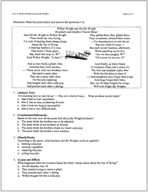 Main Idea and Details Worksheets Grade 5 Image