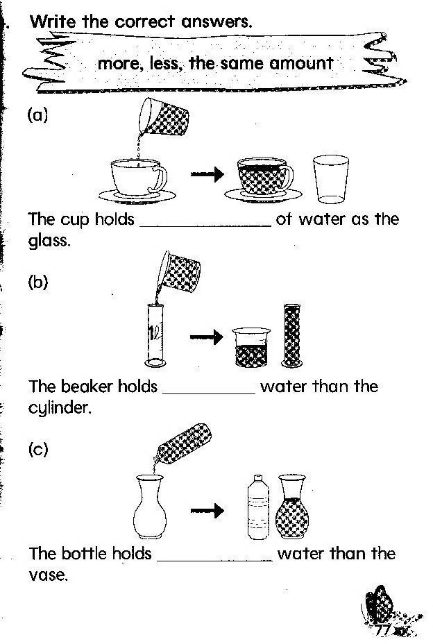 Measuring Liquid Volume Worksheets 2nd Grade Image