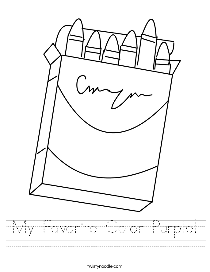 My Favorite Color Worksheet Image