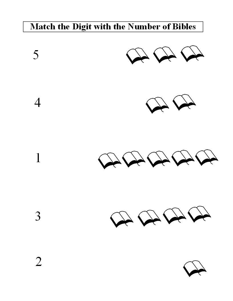 Number Match Printable Worksheet Image