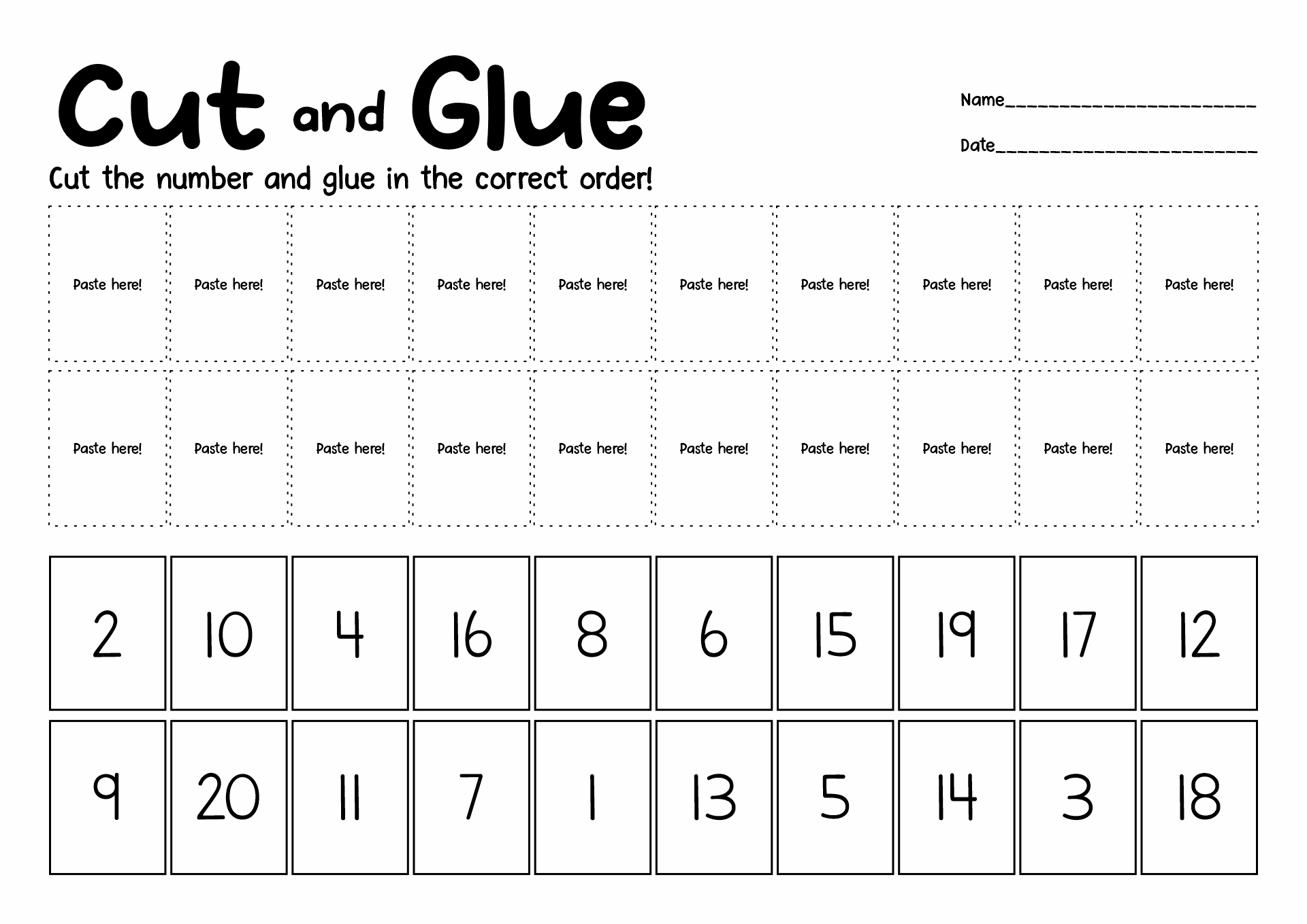 ordering-numbers-to-20-tmk-education