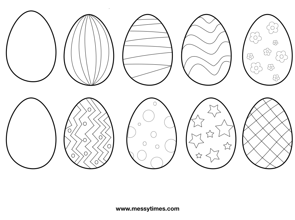Printable Easter Egg Crafts Image