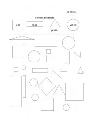 Printable Shape Sorting Worksheets Image