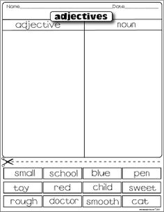 Shape and Color Adjectives Worksheet Image