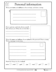 2nd Grade Letter-Writing Worksheet Image