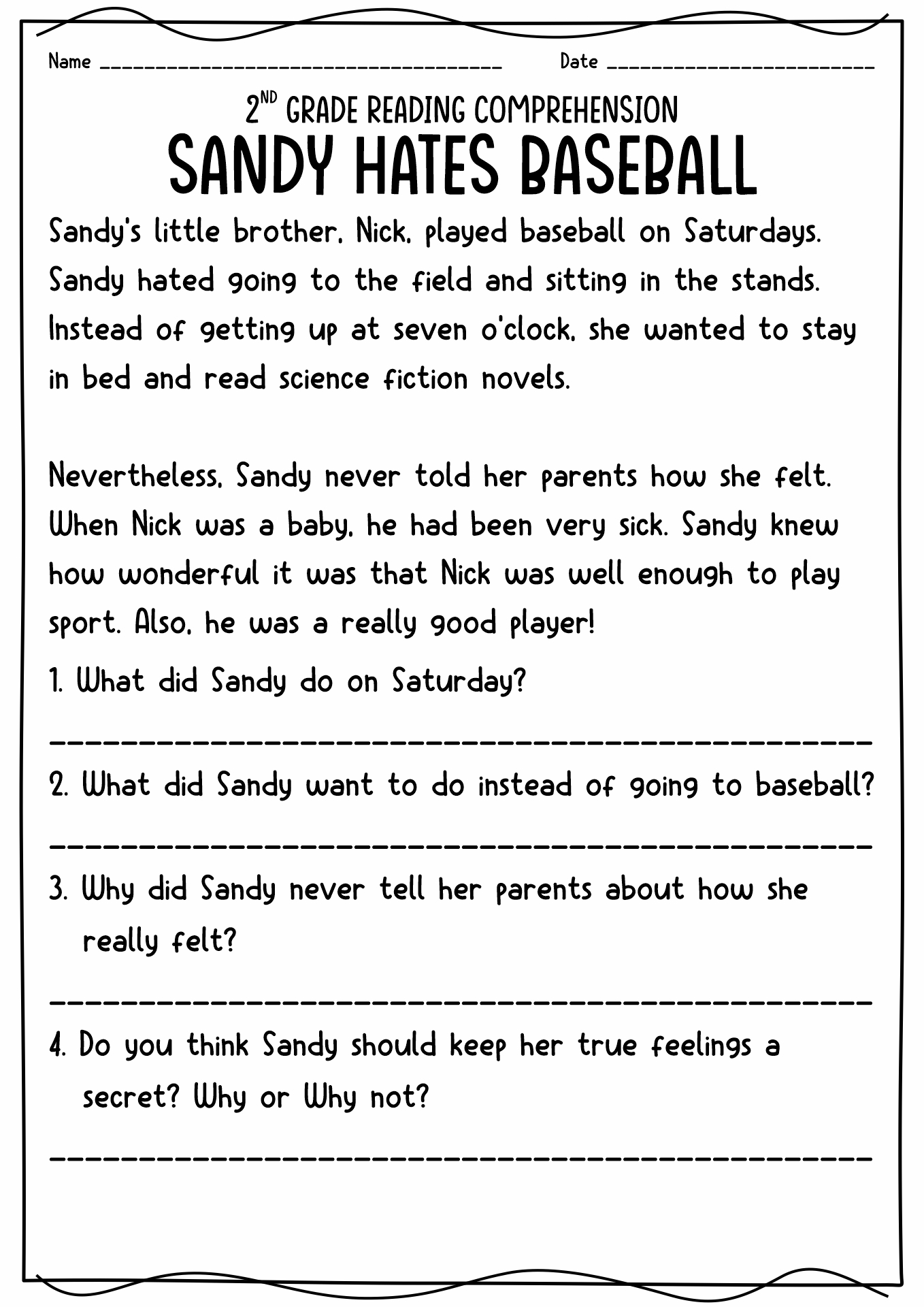 15 First Day Of School Worksheets 2nd Grade - Free PDF at worksheeto.com