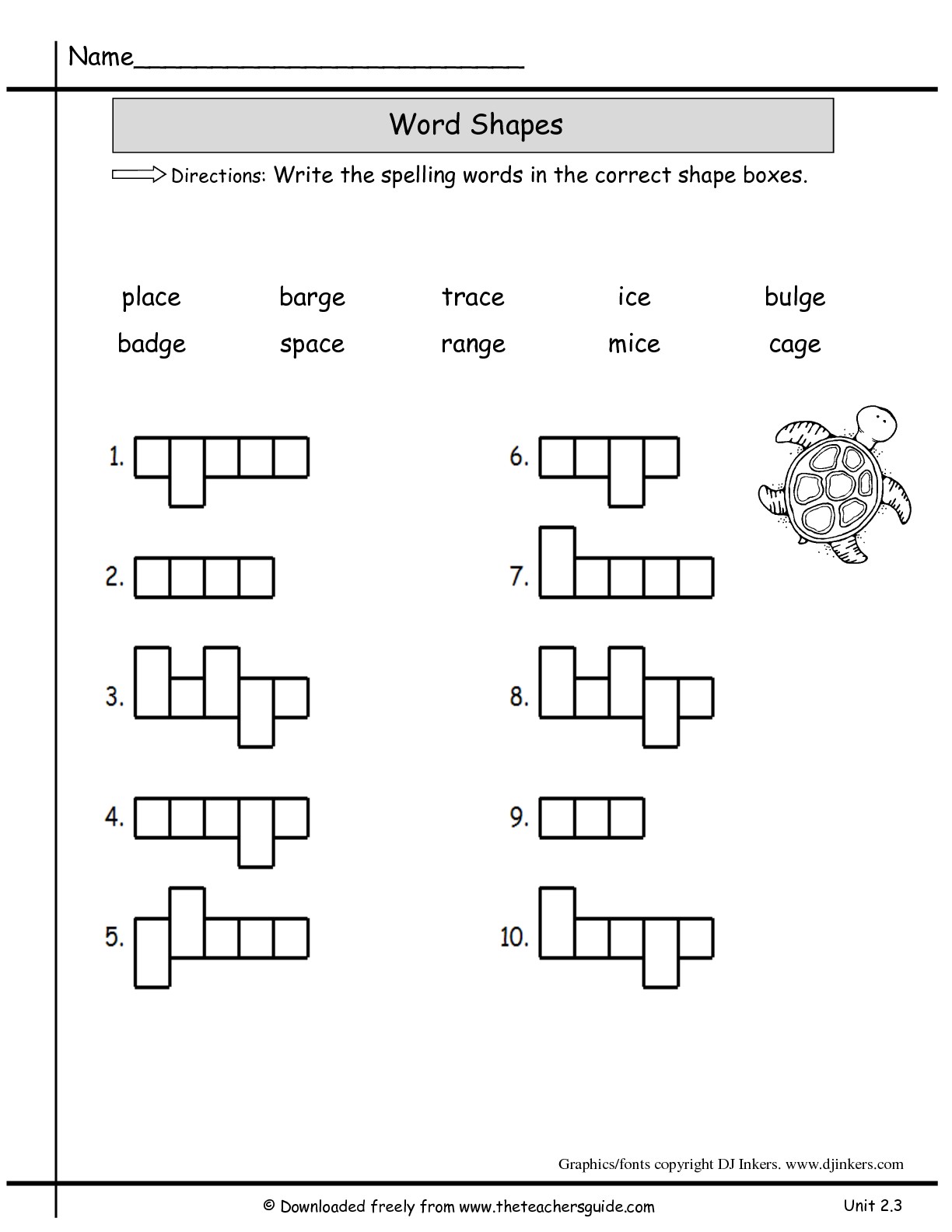 2nd Grade Spelling Worksheets Image