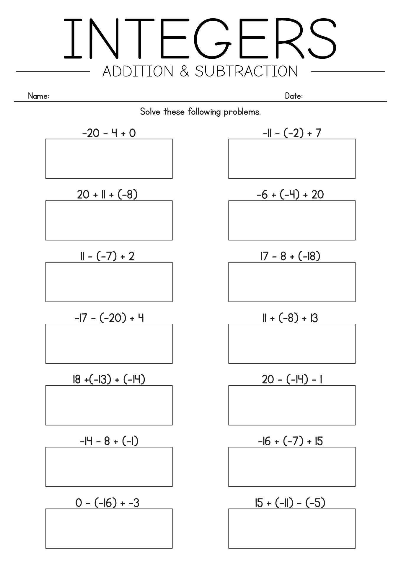 multiplying-negative-numbers-worksheet