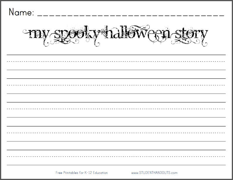 Free Printable Halloween Writing Worksheets Image