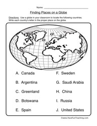 Maps and Globes Worksheets 2nd Grade Image