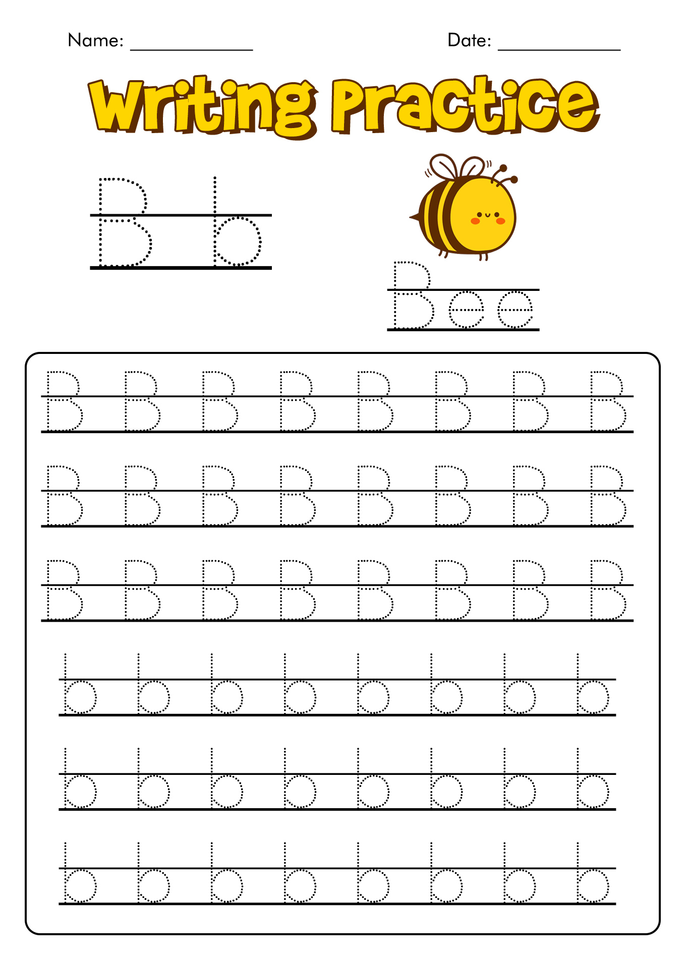 Practice Writing Letters Worksheets Image