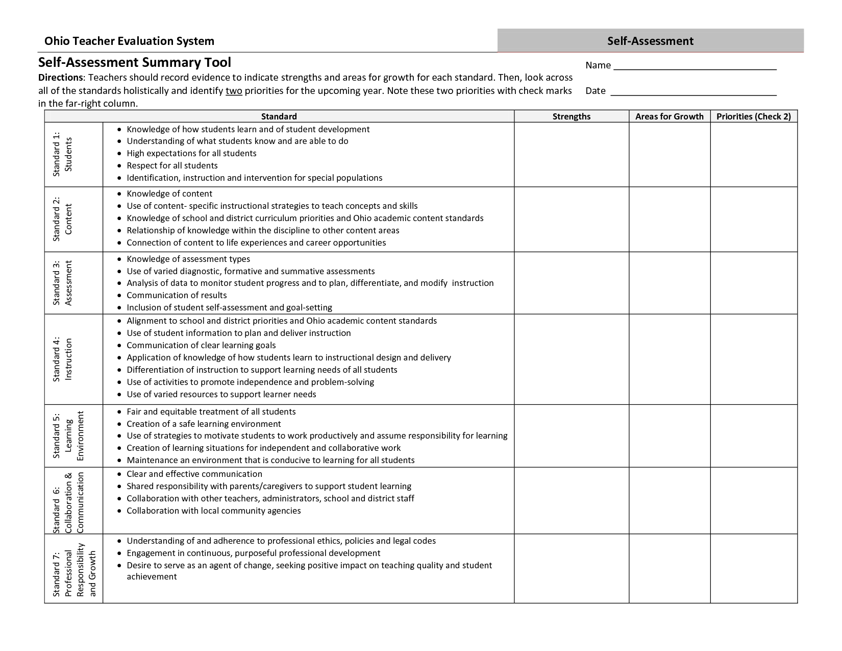 Student Goal Setting Form Template Image