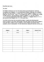 Transitive and Intransitive Verbs Worksheets Image