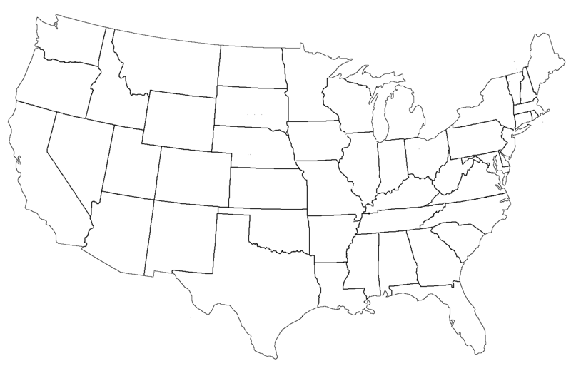 United States Map Blank Image