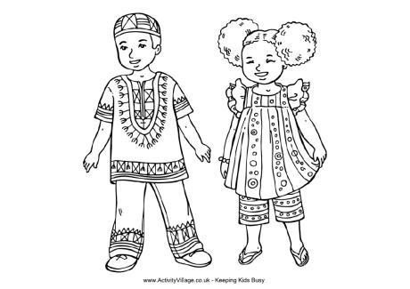 African American Coloring Pages Image
