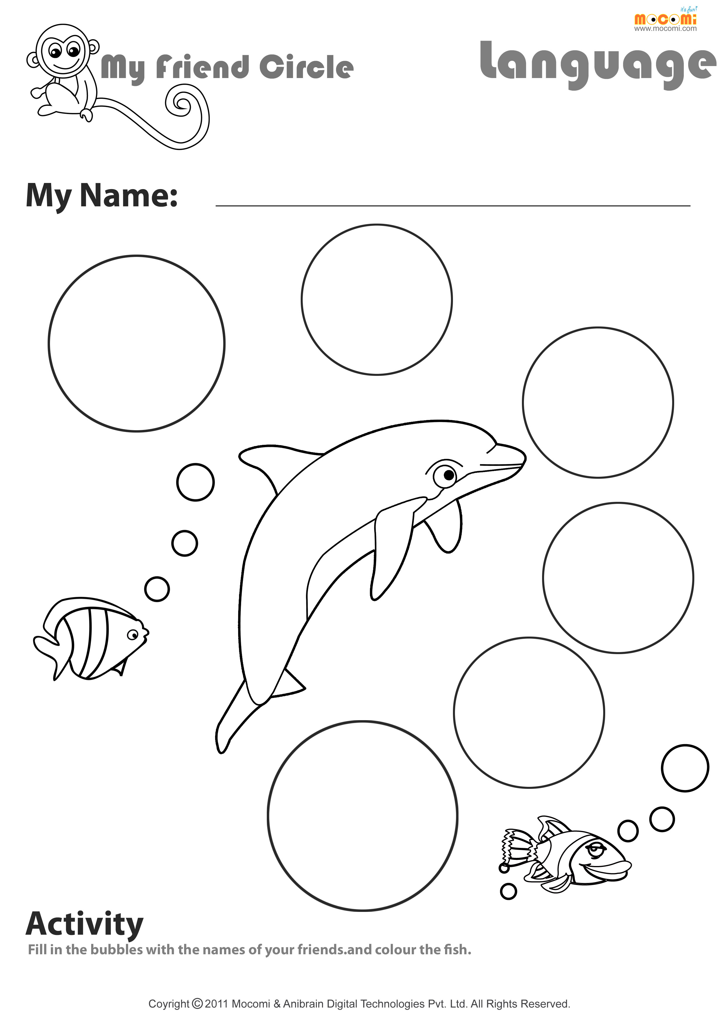 Kindergarten Circle Worksheet Image