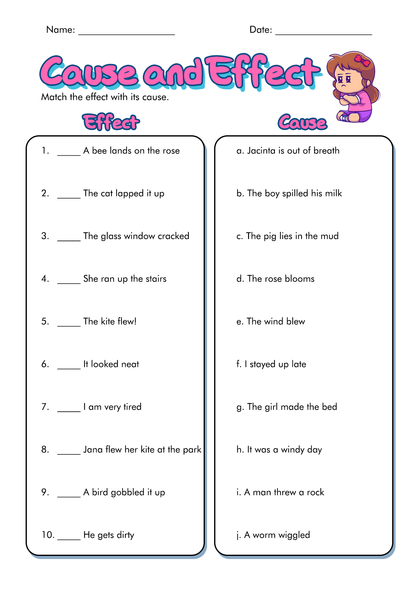 Middle School 6th Grade Worksheets