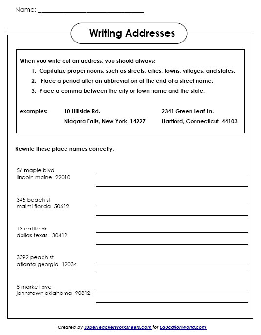 Super Student Worksheets
