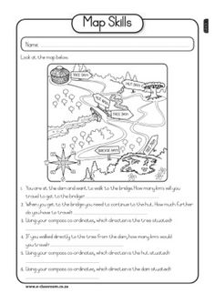 4th Grade Map Skills Worksheets Image