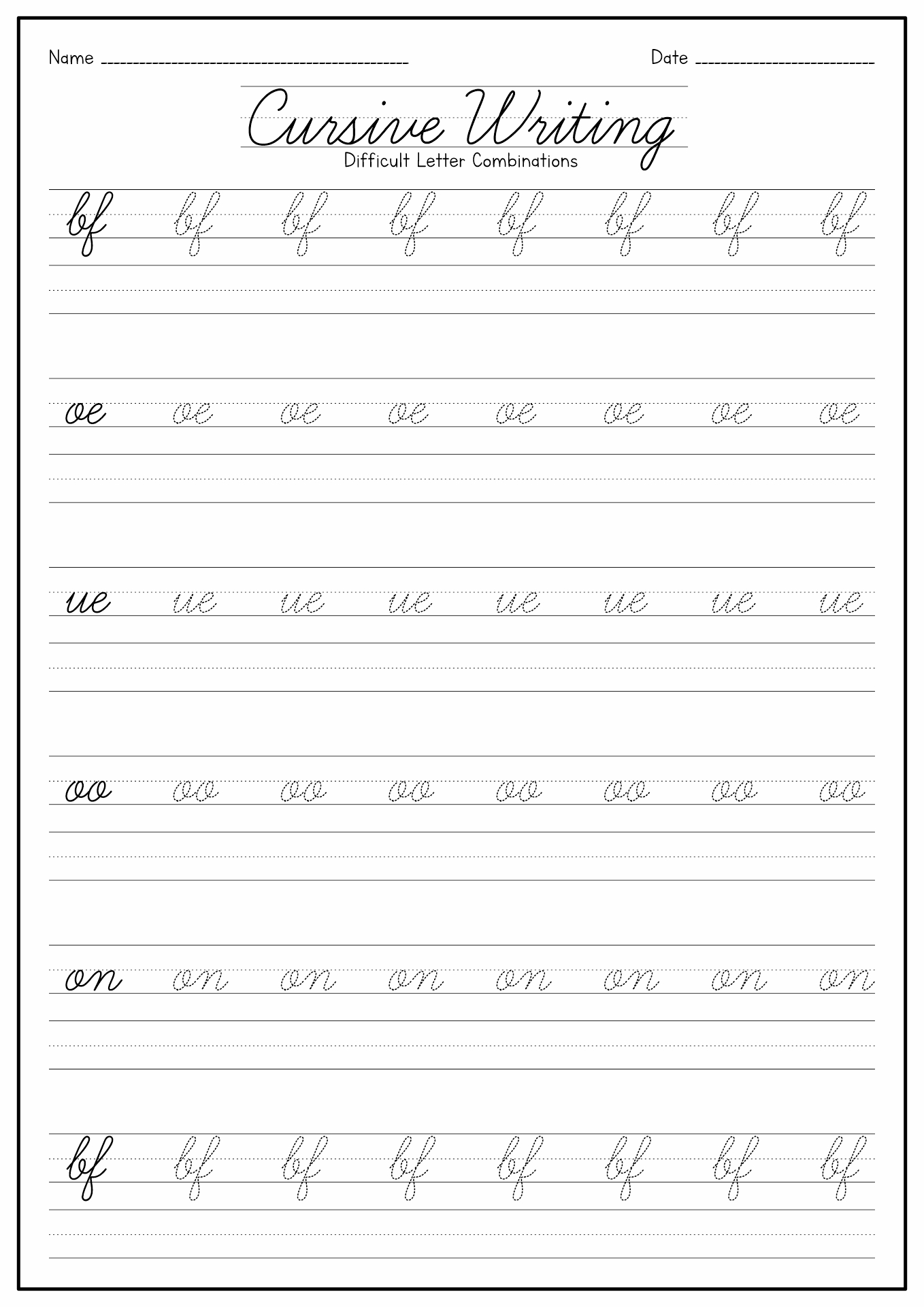 13 Best Images of Cursive Tracing Words Worksheets - Cursive Letters ...