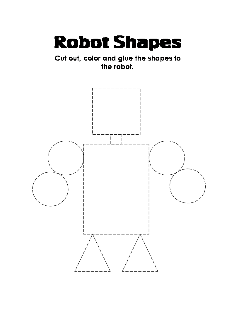 Cut and Paste Shapes Worksheets Image