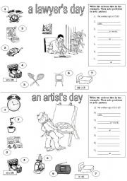 English Daily Routines Worksheet