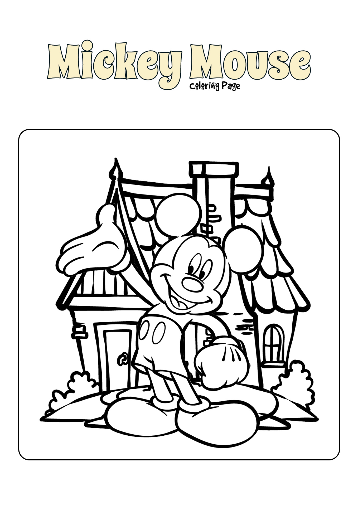 Free Mickey Mouse Activity Sheets Image