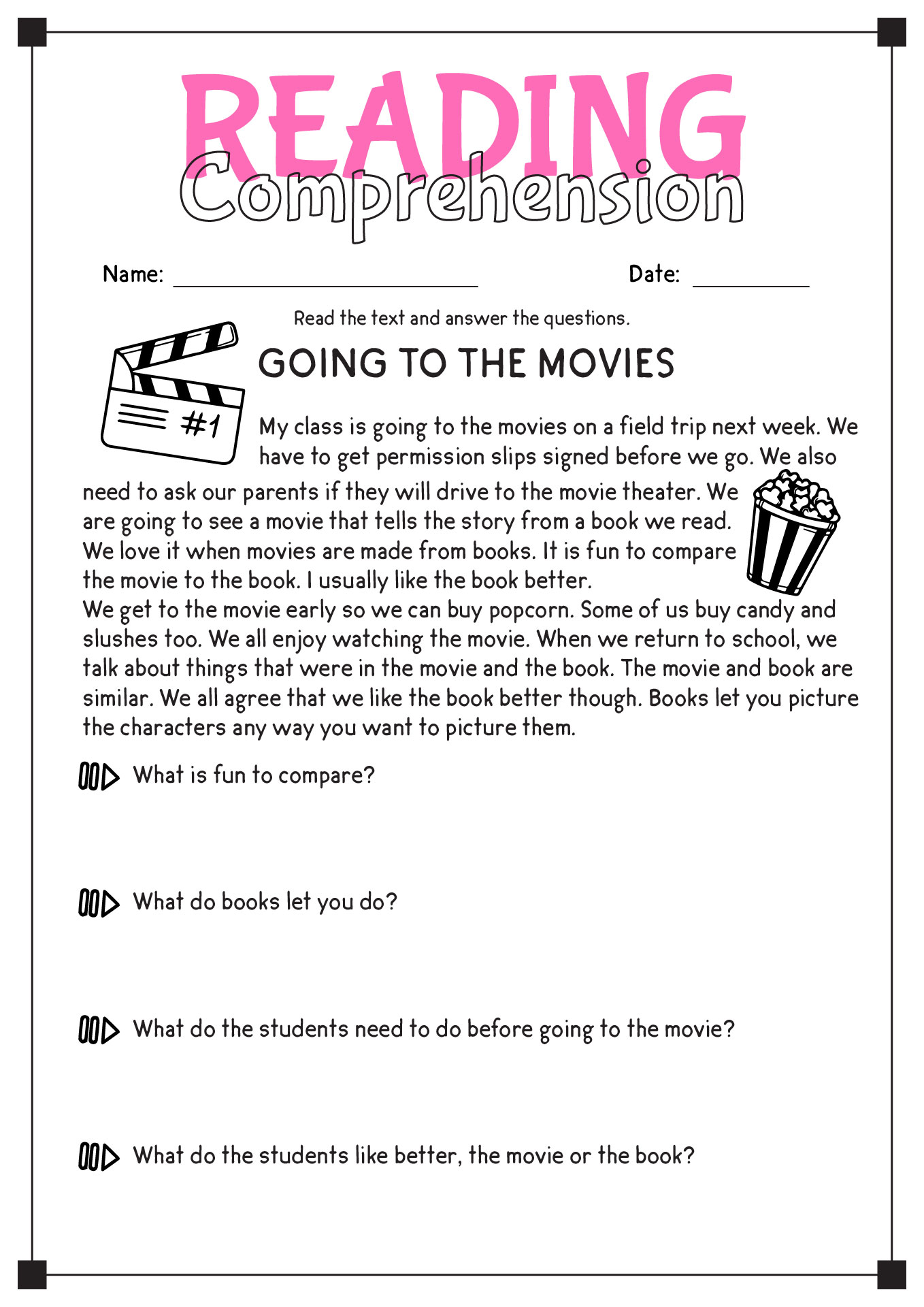 16 Comprehension Reading English Worksheets - Free PDF at worksheeto.com