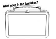 Healthy Lunch Box Worksheet Image