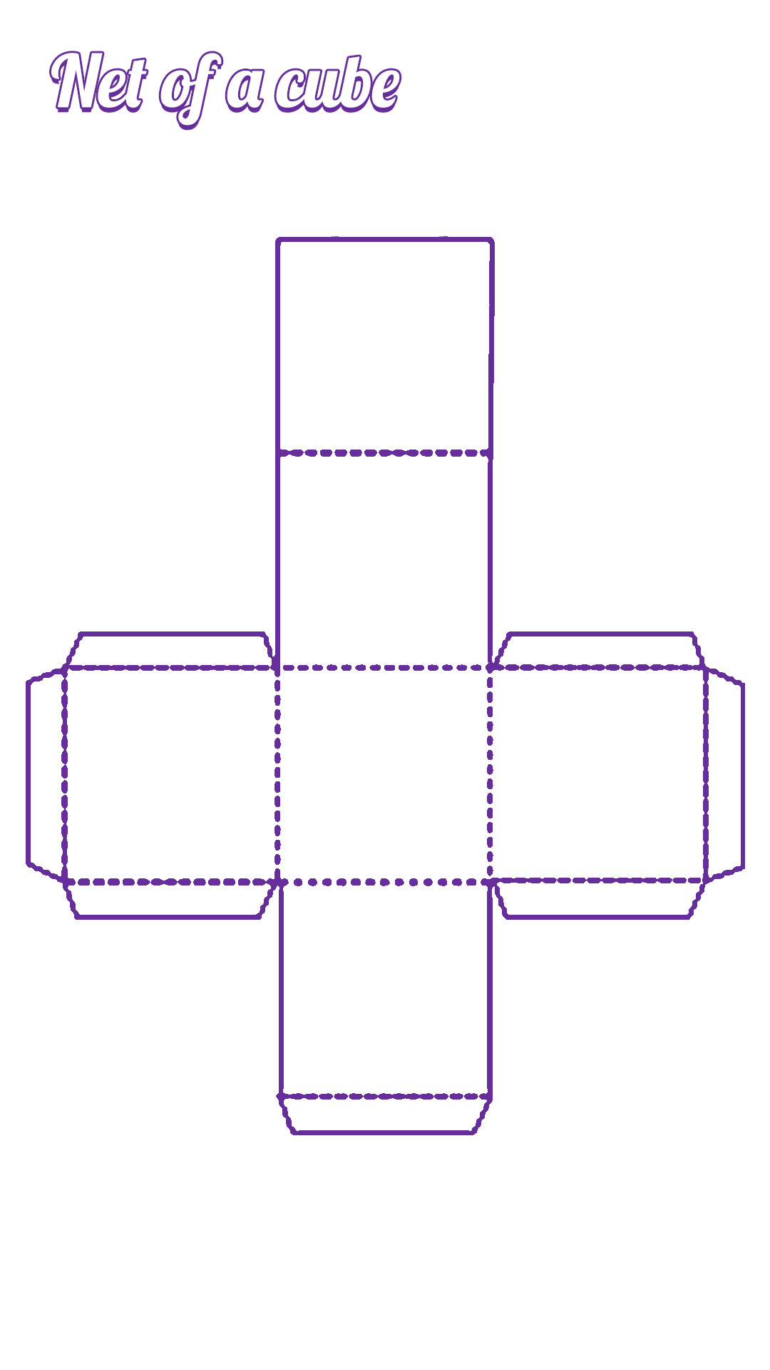 Large Printable Cube Nets Image