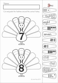 Preschool Thanksgiving Math Worksheets Image