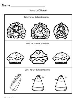 Preschool Thanksgiving Worksheets Image