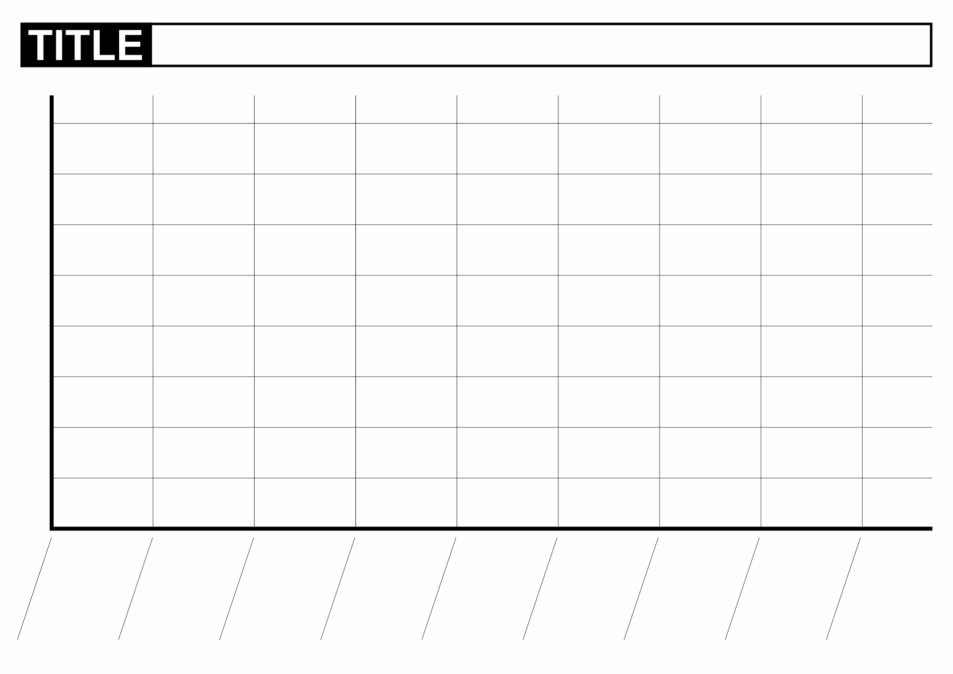 Printable Blank Bar Graph Template Image