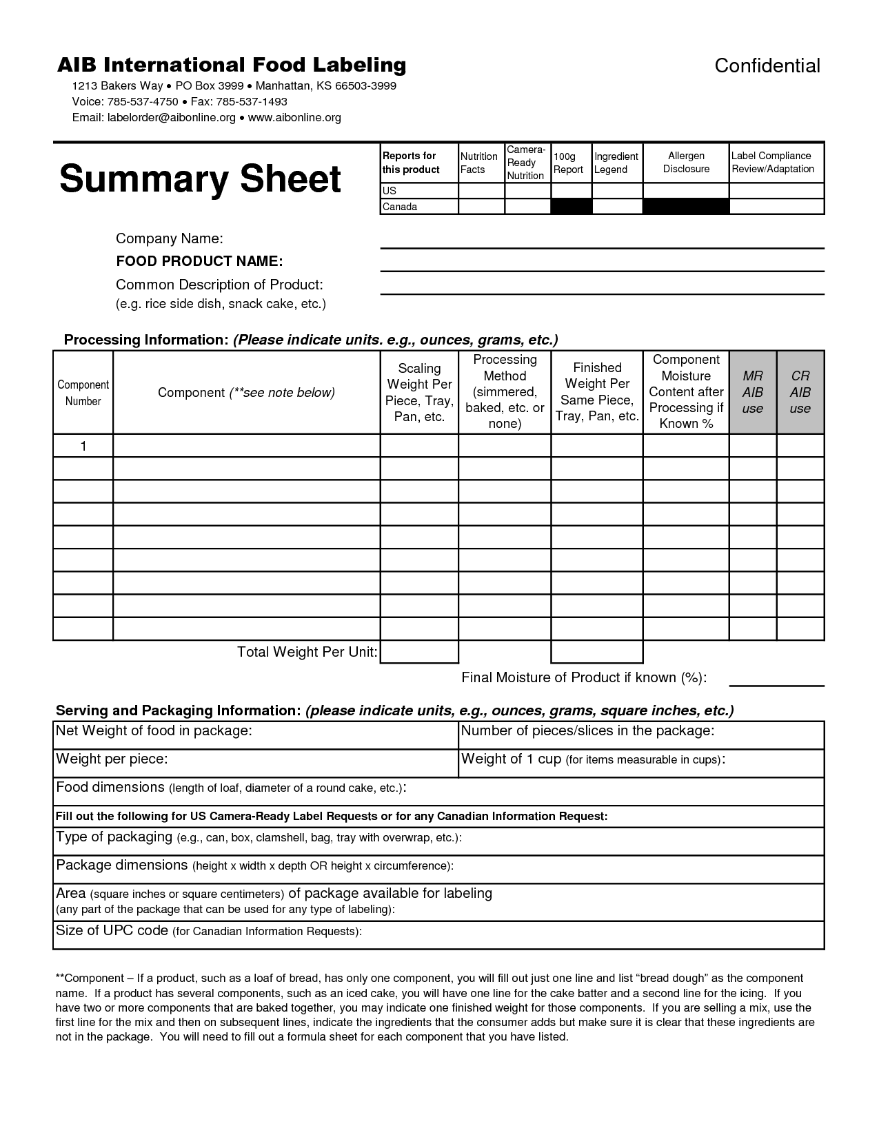 Food Nutrition Labels Worksheet