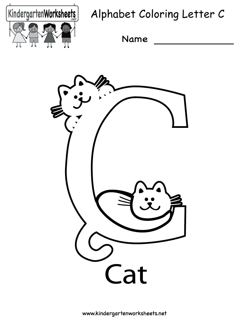Printable Kindergarten Worksheets Letter C Image