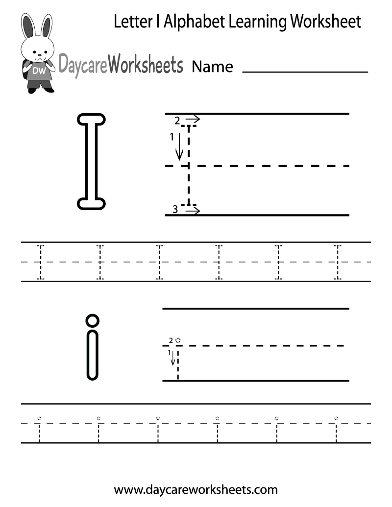 Printable Letter I Worksheets Image
