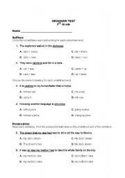 3rd Grade English Worksheets Image