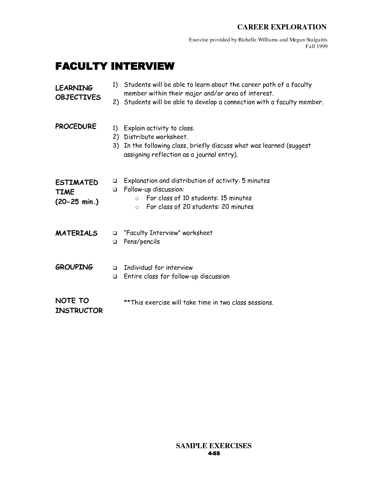 Career Exploration Worksheets Image