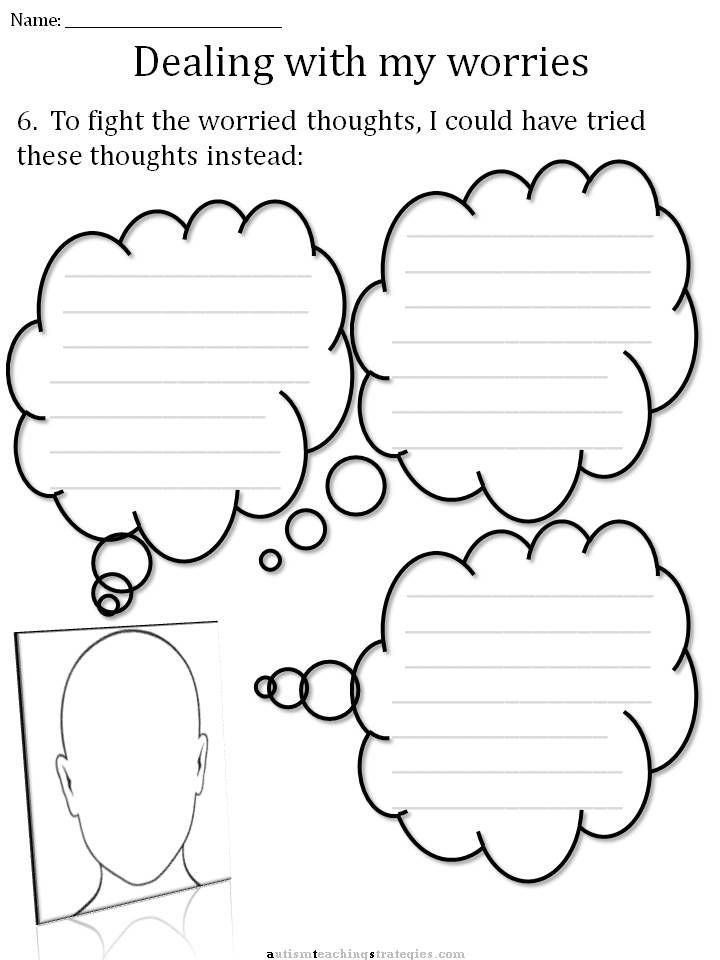 Children with Anxiety Worksheets Image