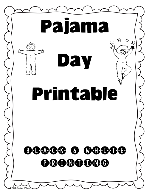 7 Pajama Day Worksheets /