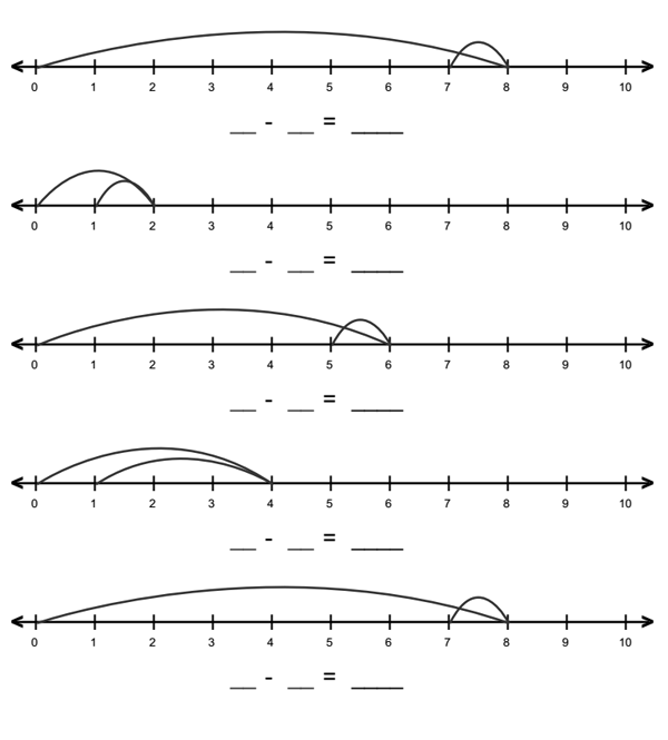 First Grade Math Number Line Worksheets Image